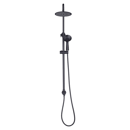 Buy WELS 8" Rain Shower Head Set Rounded Dual Heads Faucet High Pressure Hand Held discounted | Products On Sale Australia