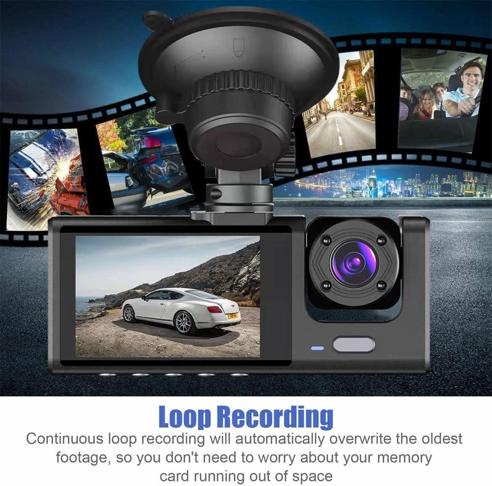 Buy WIFI 3 Channels Dash Cam 1080P Full HD Car Dashcam Comes with Free 32GB Card discounted | Products On Sale Australia