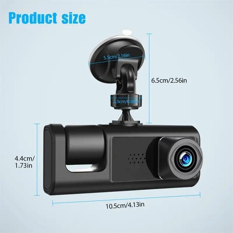 Buy WIFI 3 Channels Dash Cam 1080P Full HD Car Dashcam Comes with Free 32GB Card discounted | Products On Sale Australia