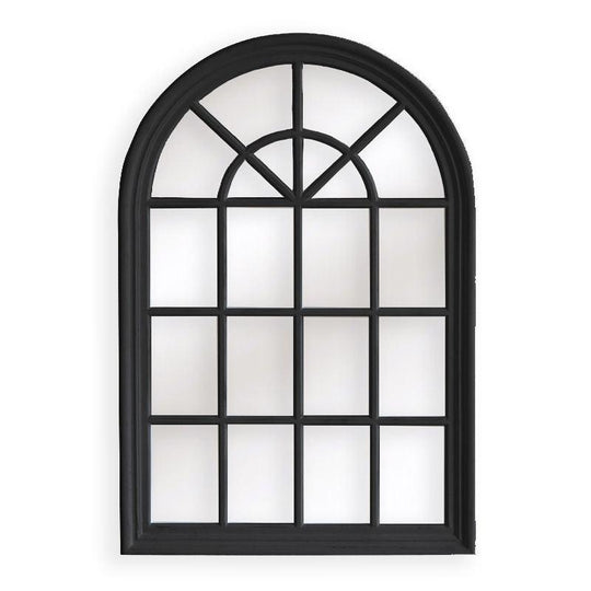 Buy Window Style Mirror - Black Arch 100 CM x 150 CM discounted | Products On Sale Australia