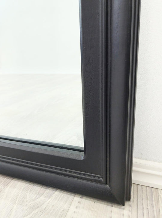 Buy Window Style Mirror - Black Arch 100 CM x 150 CM discounted | Products On Sale Australia