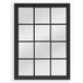 Buy Window Style Mirror - Black Rectangle 95cm x 130cm discounted | Products On Sale Australia