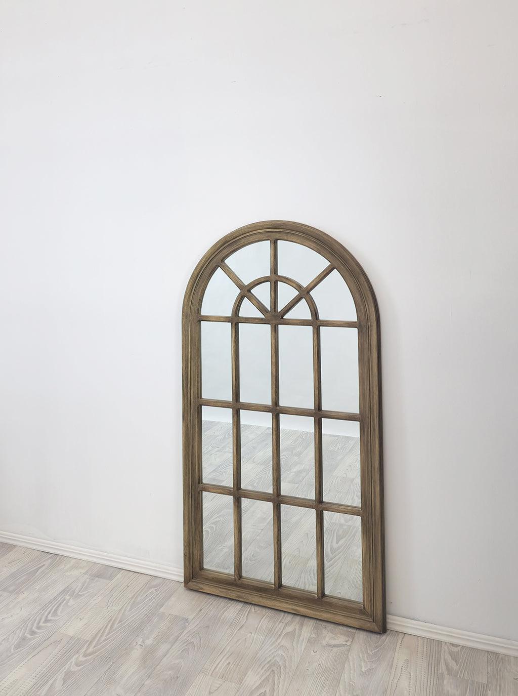 Buy Window Style Mirror - Taupe Arch 70 CM x 130 CM discounted | Products On Sale Australia