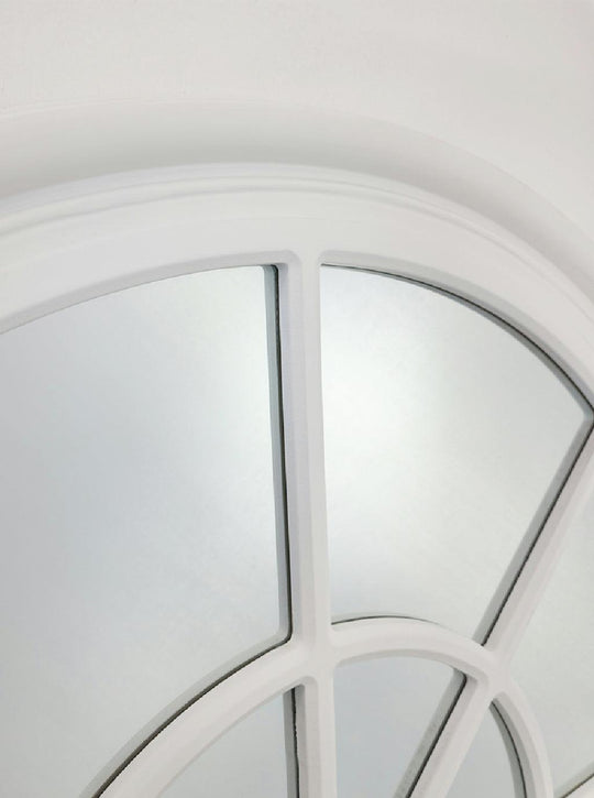 Buy Window Style Mirror - White Arch 100 CM x 150 CM discounted | Products On Sale Australia