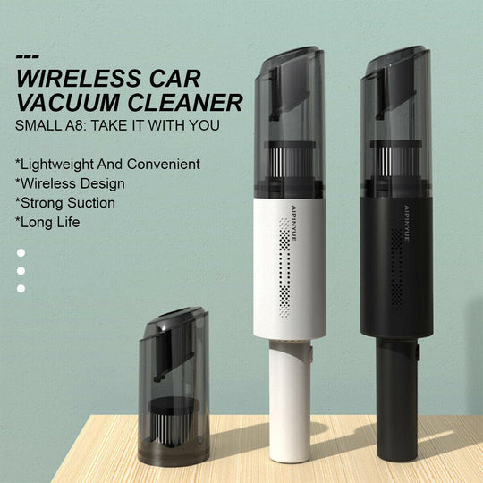 Buy Wireless Charge 6000Pa Suction Powerful Portable Car Vacuum Cleaner Home Duster(Black) discounted | Products On Sale Australia