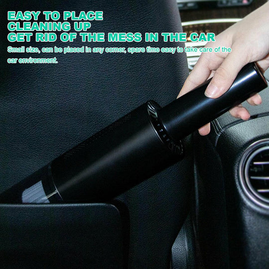 Buy Wireless Charge 6000Pa Suction Powerful Portable Car Vacuum Cleaner Home Duster(Black) discounted | Products On Sale Australia