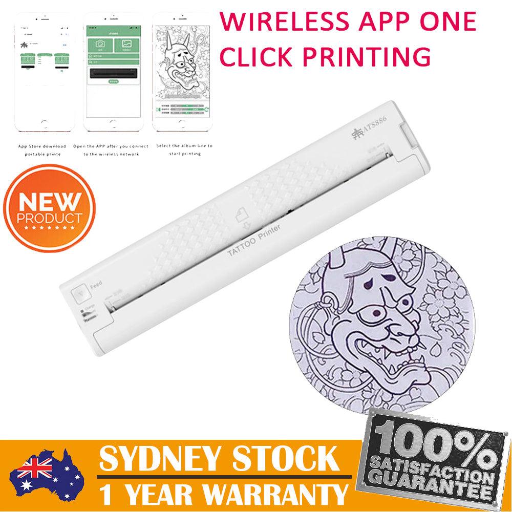 Buy Wireless Tattoo Transfer Printer Portable Machine Clear Transfer Stencil Printer White discounted | Products On Sale Australia