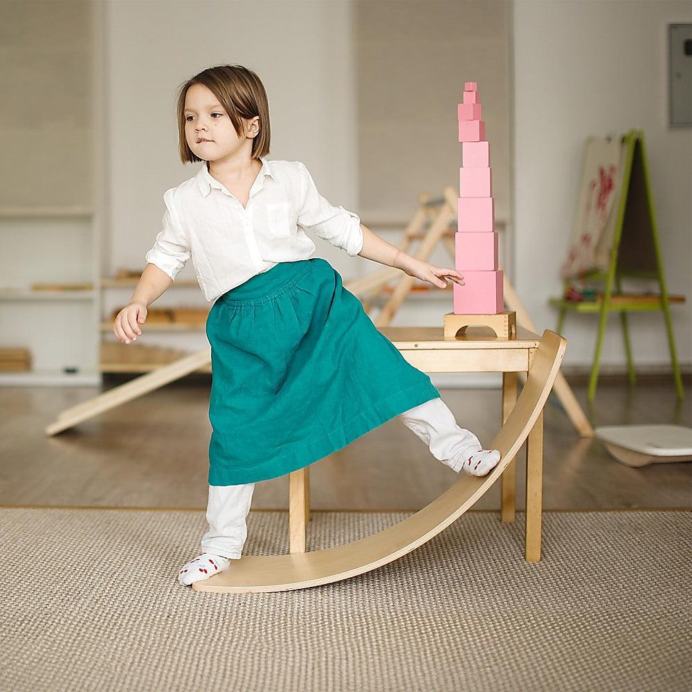 Buy Wooden Wobble Balance Board for Kids Toddlers Adults discounted | Products On Sale Australia