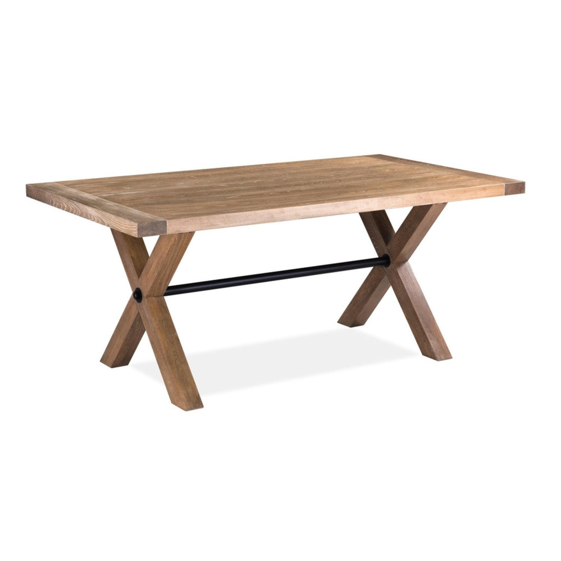 Buy Woodland 190cm Dining Table Timber Wood Natural discounted | Products On Sale Australia