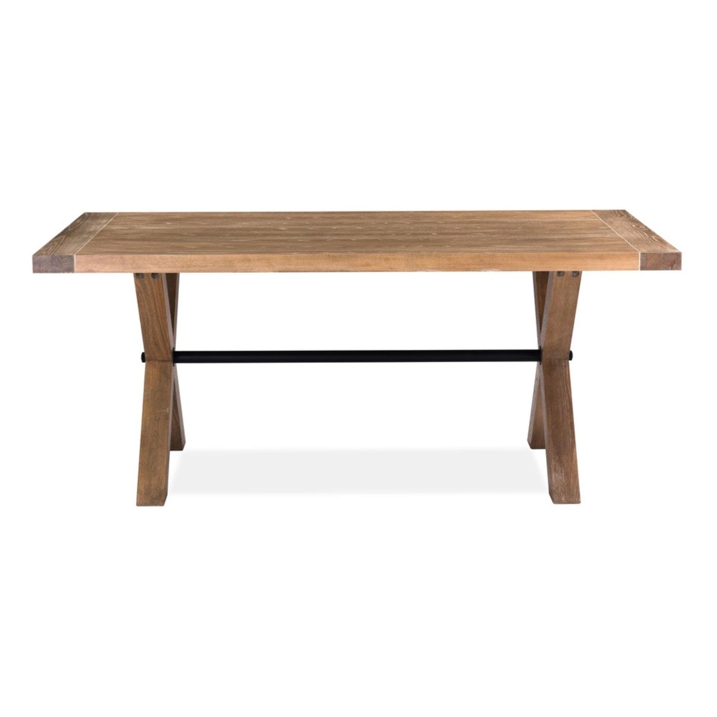 Buy Woodland 190cm Dining Table Timber Wood Natural discounted | Products On Sale Australia