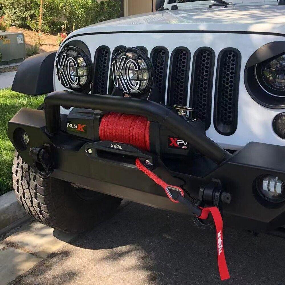 Buy X-BULL 12V Electric Winch 14500LBS synthetic rope with Recovery Tracks Gen2.0 Red discounted | Products On Sale Australia