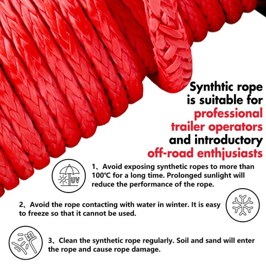 Buy X-BULL 12V Electric Winch 14500LBS synthetic rope with Recovery Tracks Gen2.0 Red discounted | Products On Sale Australia