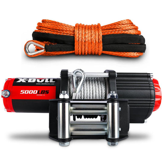 Buy X-BULL 12V Electric Winch 5000LBS Wireless Steel Cable ATV Boat With 13M Synthetic Rope discounted | Products On Sale Australia