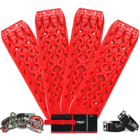 Buy X-BULL 2 Pairs Recovery tracks Sand Mud Snow 4WD / 4x4 ATV Offroad Stronger Gen 3.0 - Red discounted | Products On Sale Australia