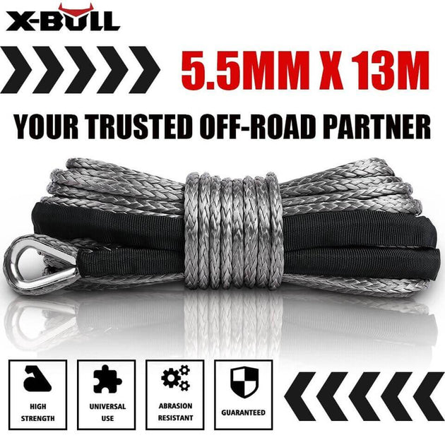 Buy X-BULL 4500LB Electric Winch 12V Winch Boat Trailer ATV Steel Cable With 5.5MX13M Synthetic Rope Grey discounted | Products On Sale Australia