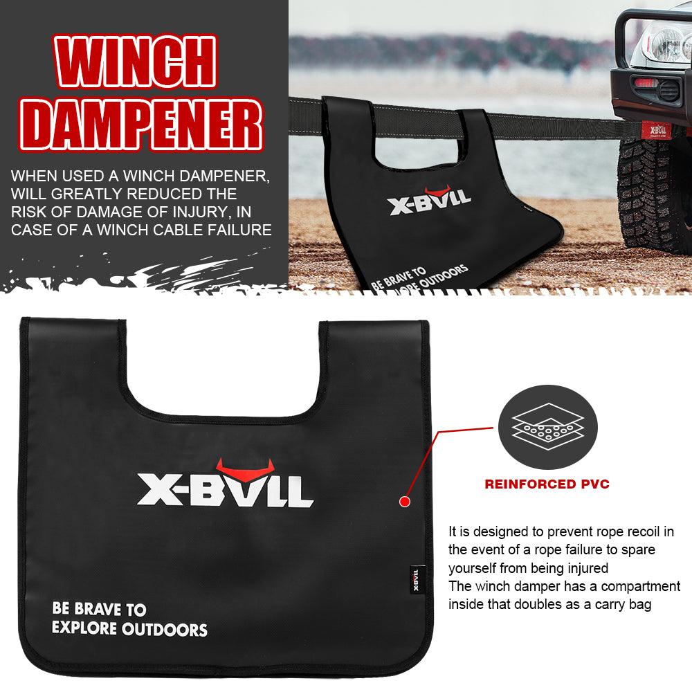 Buy X-BULL 4X4 Recovery Kit Kinetic Recovery Rope Snatch Strap / 2PCS Recovery Tracks 4WD Gen3.0 Red discounted | Products On Sale Australia