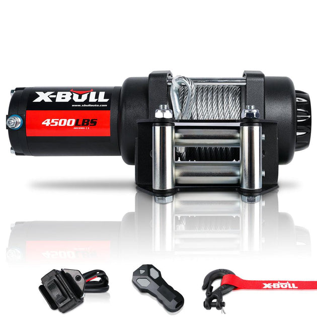 Buy X-BULL Electric Winch 12V 4500LBS Steel Cable Wireless remote ATV UTV Boat Trailer discounted | Products On Sale Australia