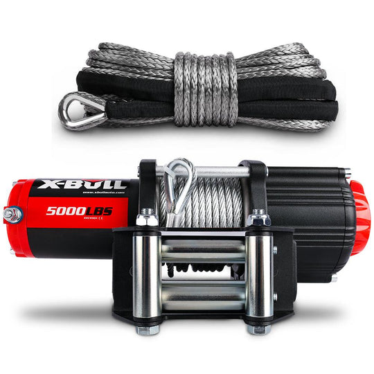 Buy X-BULL Electric Winch 12V 5000LBS Wireless Steel Cable ATV Boat With 13M Synthetic Rope discounted | Products On Sale Australia