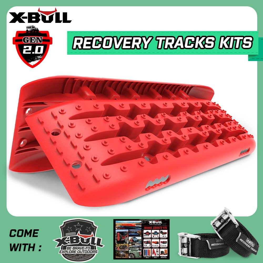 Buy X-BULL Recovery tracks 10T Sand Mud Snow RED Offroad 4WD 4x4 2pc 91cm Gen 2.0 - red discounted | Products On Sale Australia