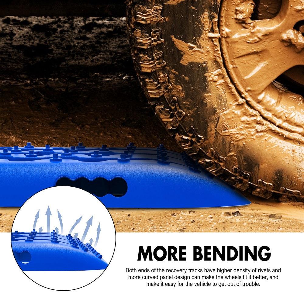 Buy X-BULL Recovery Tracks Gen 2.0 10T Sand Mud Snow 2 Pairs Offroad 4WD 4x4 2PC 91CM Blue discounted | Products On Sale Australia