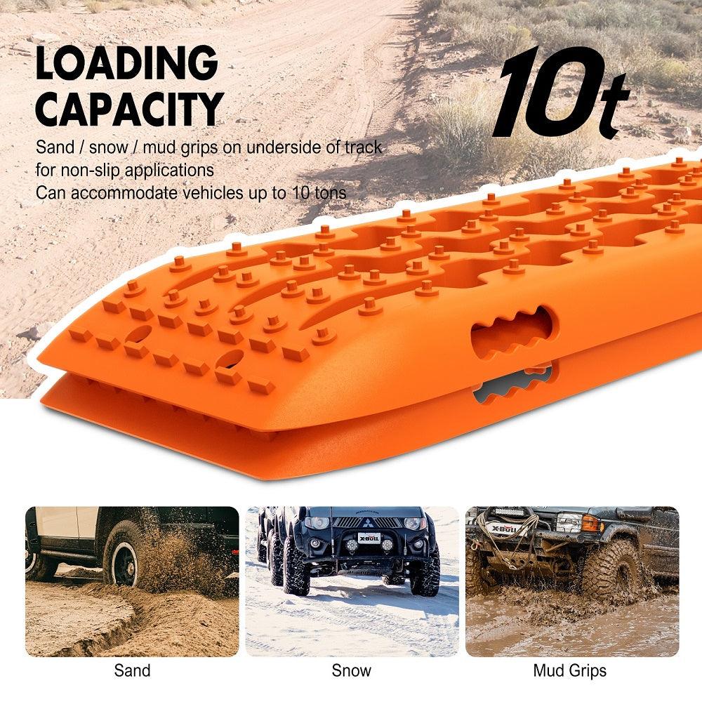 Buy X-BULL Recovery Tracks Gen 2.0 10T Sand Mud Snow 2 Pairs Offroad 4WD 4x4 2PC 91CM discounted | Products On Sale Australia