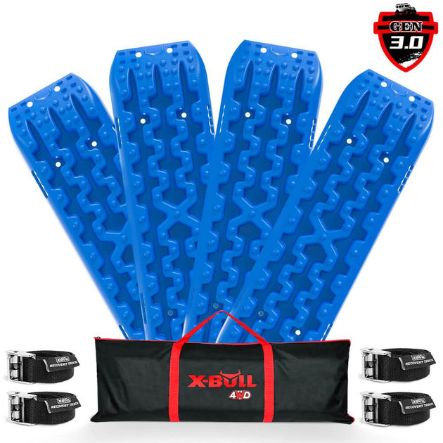 Buy X-BULL Recovery Tracks Gen 3.0 Sand Track Mud Snow 10T 2 Pairs 4PC 4WD 4X4 Blue discounted | Products On Sale Australia