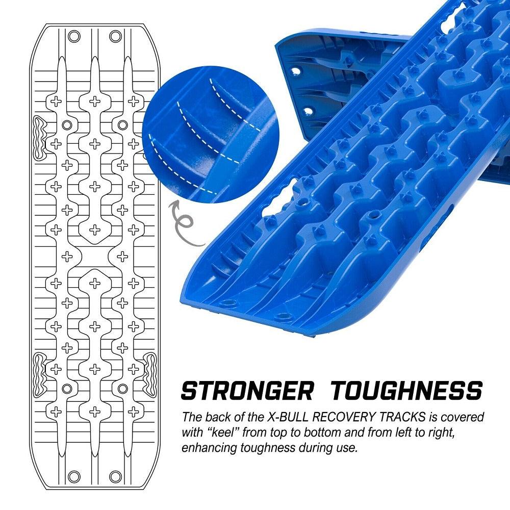 Buy X-BULL Recovery tracks Mud Snow / Sand tracks / Grass 4X4 Caravan 2pcs 4WD Gen 3.0 - Blue discounted | Products On Sale Australia