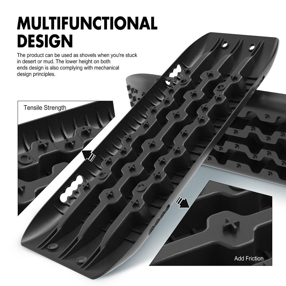 Buy X-BULL Recovery Tracks Sand Track Mud Snow 2 pairs Gen 2.0 Accessory 4WD 4X4 - Black discounted | Products On Sale Australia