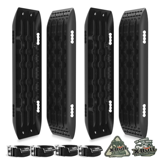 X-BULL Recovery Tracks Sand Track Mud Snow 2 pairs Gen 2.0 Accessory 4WD 4X4 - Black Products On Sale Australia | Auto Accessories > Auto Accessories Others Category