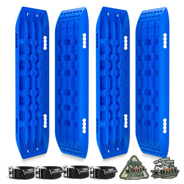 Buy X-BULL Recovery tracks Sand tracks 2 pairs Sand / Snow / Mud 10T 4WD Gen 2.0 - blue discounted | Products On Sale Australia