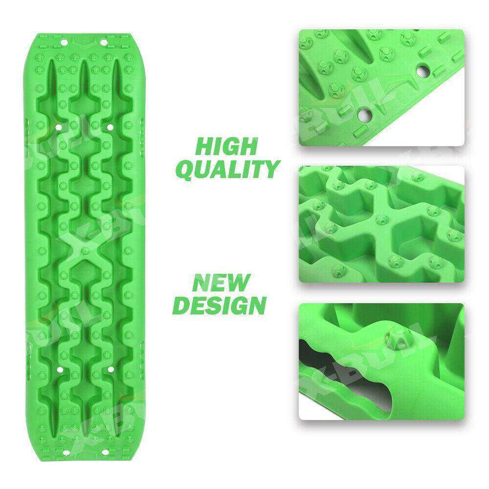 Buy X-BULL Recovery tracks Sand tracks 2 Pairs Sand / Snow / Mud 10T 4WD Gen 3.0 - Green discounted | Products On Sale Australia