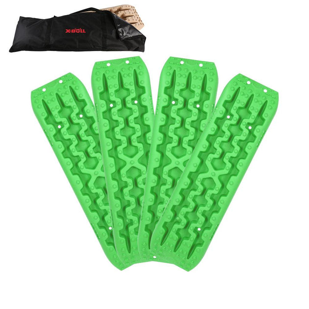 Buy X-BULL Recovery tracks Sand tracks 2 Pairs Sand / Snow / Mud 10T 4WD Gen 3.0 - Green | Products On Sale Australia