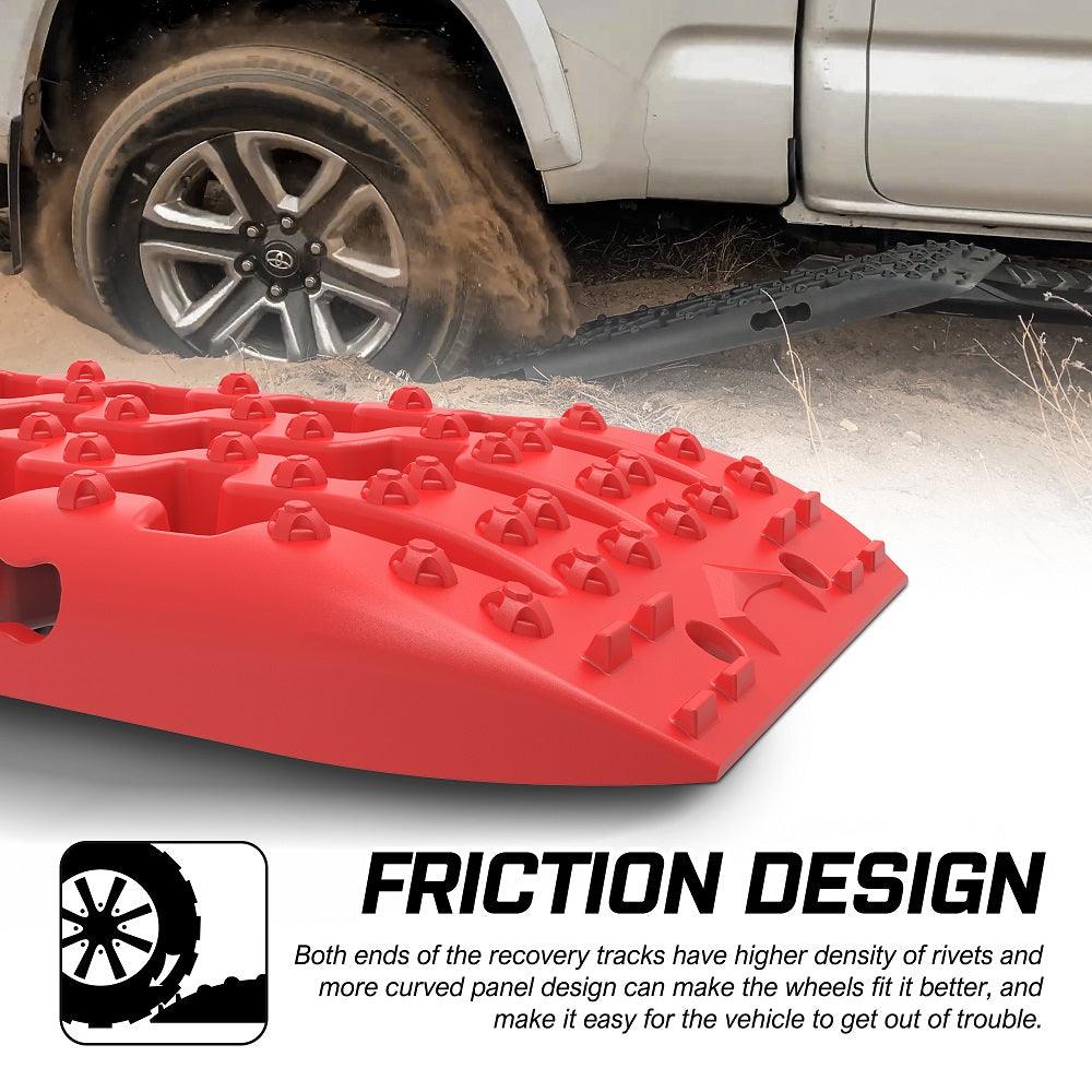 Buy X-BULL Recovery tracks Sand tracks 2pcs 10T Sand / Snow / Mud 4WD Gen 3.0 - Red discounted | Products On Sale Australia