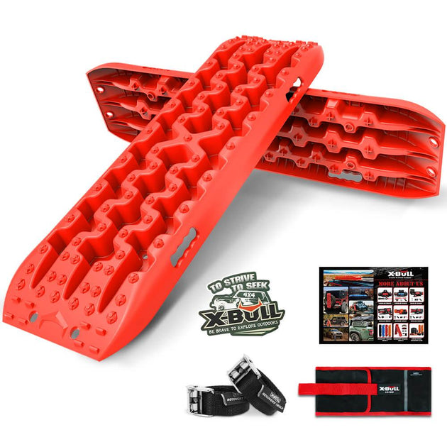 Buy X-BULL Recovery tracks Sand tracks 2pcs 10T Sand / Snow / Mud 4WD Gen 3.0 - Red | Products On Sale Australia