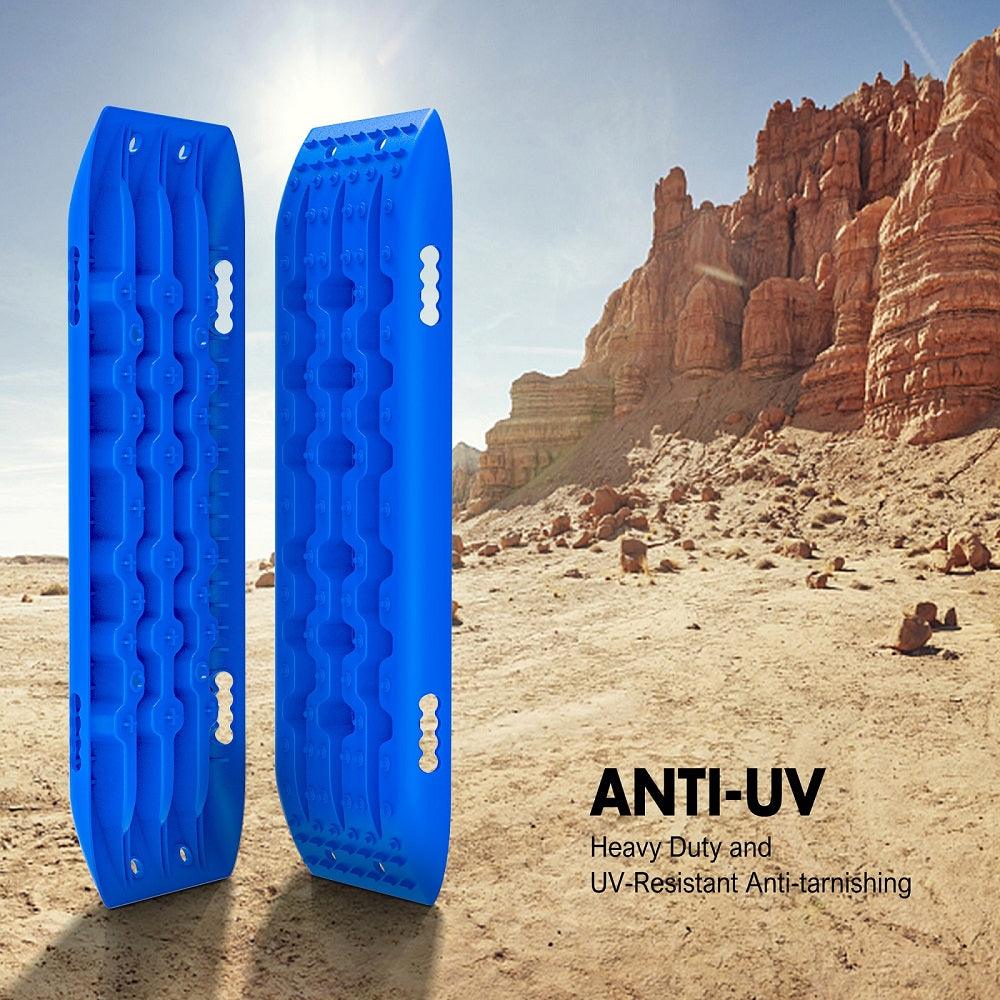 Buy X-BULL Recovery tracks Sand tracks 2pcs Sand / Snow / Mud 10T 4WD Gen 2.0 - blue discounted | Products On Sale Australia