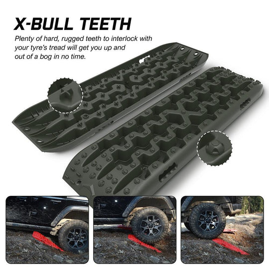 Buy X-BULL Recovery tracks Sand tracks KIT Carry bag mounting pin Sand/Snow/Mud 10T 4WD-OLIVE Gen3.0 discounted | Products On Sale Australia