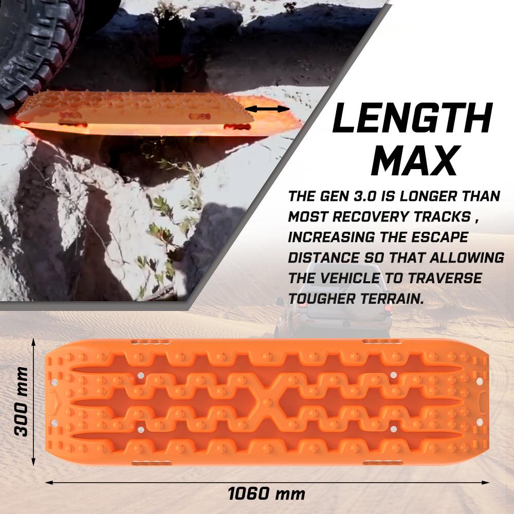 Buy X-BULL Recovery tracks Sand tracks KIT Carry bag mounting pin Sand/Snow/Mud 10T 4WD-Orange Gen3.0 discounted | Products On Sale Australia