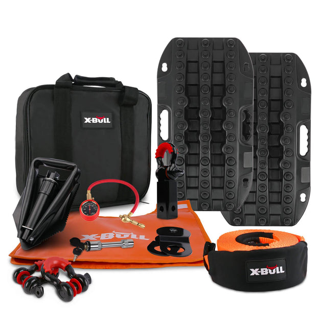 Buy X-BULL Winch Recovery Kit Snatch Strap Off Road 4WD with Mini Recovery Tracks Boards discounted | Products On Sale Australia