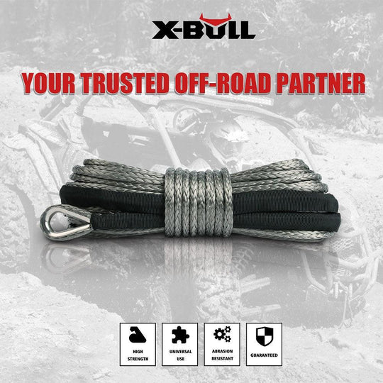 Buy X-BULL Winch Rope 5.5mm x 13m Dyneema Synthetic Rope Tow Recovery Offroad 4wd4x4 discounted | Products On Sale Australia