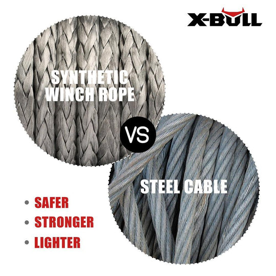 Buy X-BULL Winch Rope 5.5mm x 13m Dyneema Synthetic Rope Tow Recovery Offroad 4wd4x4 discounted | Products On Sale Australia