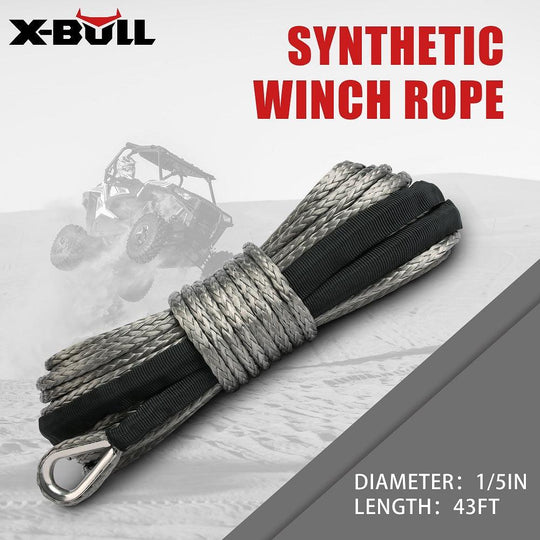 Buy X-BULL Winch Rope 5.5mm x 13m Dyneema Synthetic Rope Tow Recovery Offroad 4wd4x4 discounted | Products On Sale Australia