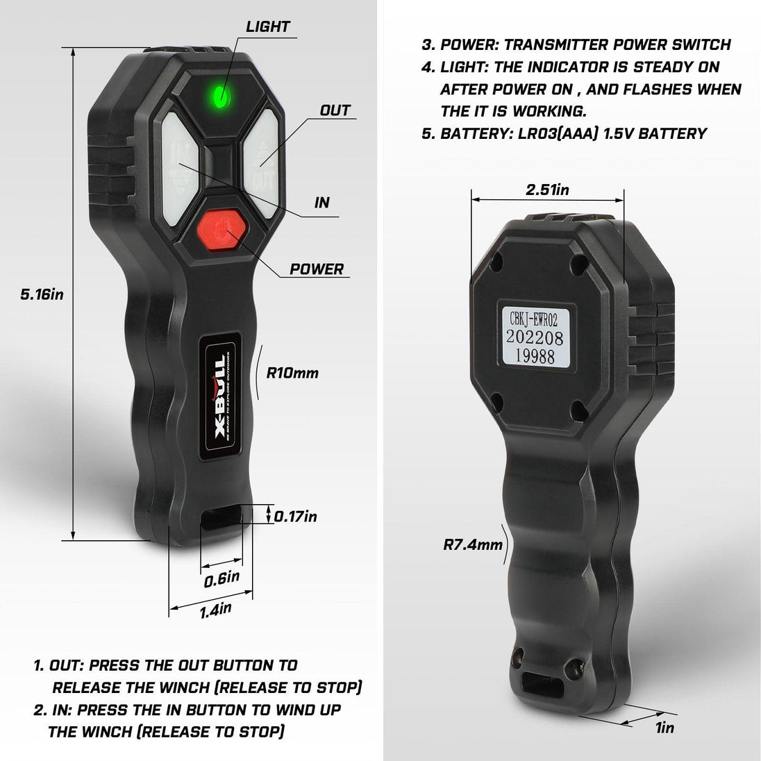 Buy X-BULL Winch Solenoid Relay Wiring Controller 500A 12V and 150ft Wireless Remote discounted | Products On Sale Australia