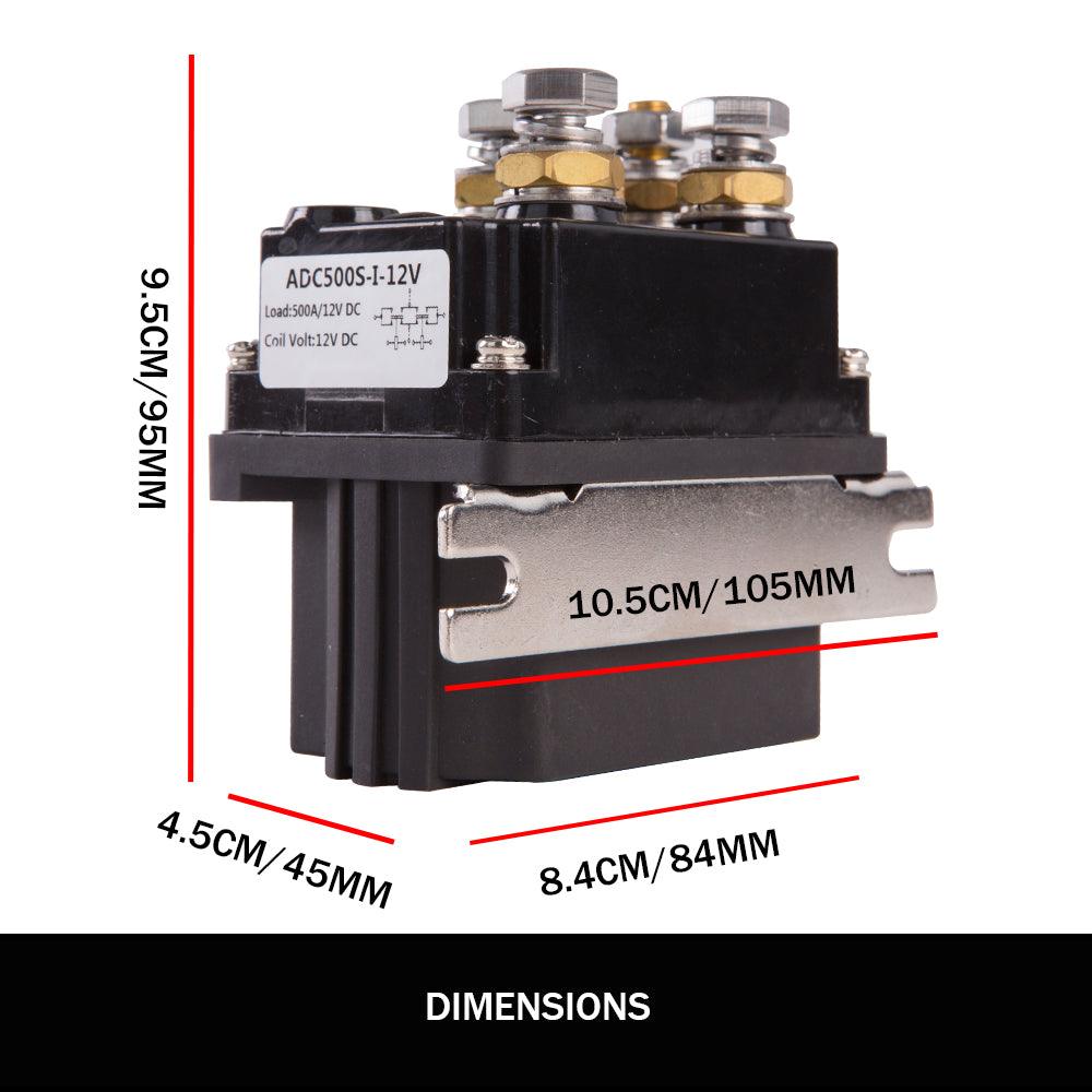 Buy X-BULL Winch Solenoid Relay Wiring Controller 500A 12V and 150ft Wireless Remote discounted | Products On Sale Australia