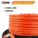 Buy ZESUPER Winch Rope 9.5MM X 30M Dyneema SK75 Hook Synthetic Car Tow Recovery Cable Hook discounted | Products On Sale Australia