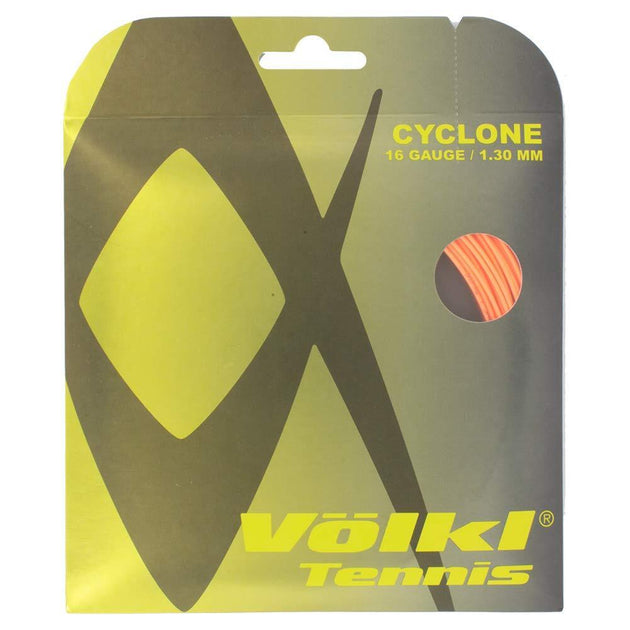 Buy 1 Pack Volkl Cyclone 16g/1.30mm Tennis Racquet Strings - Fluro Orange discounted | Products On Sale Australia