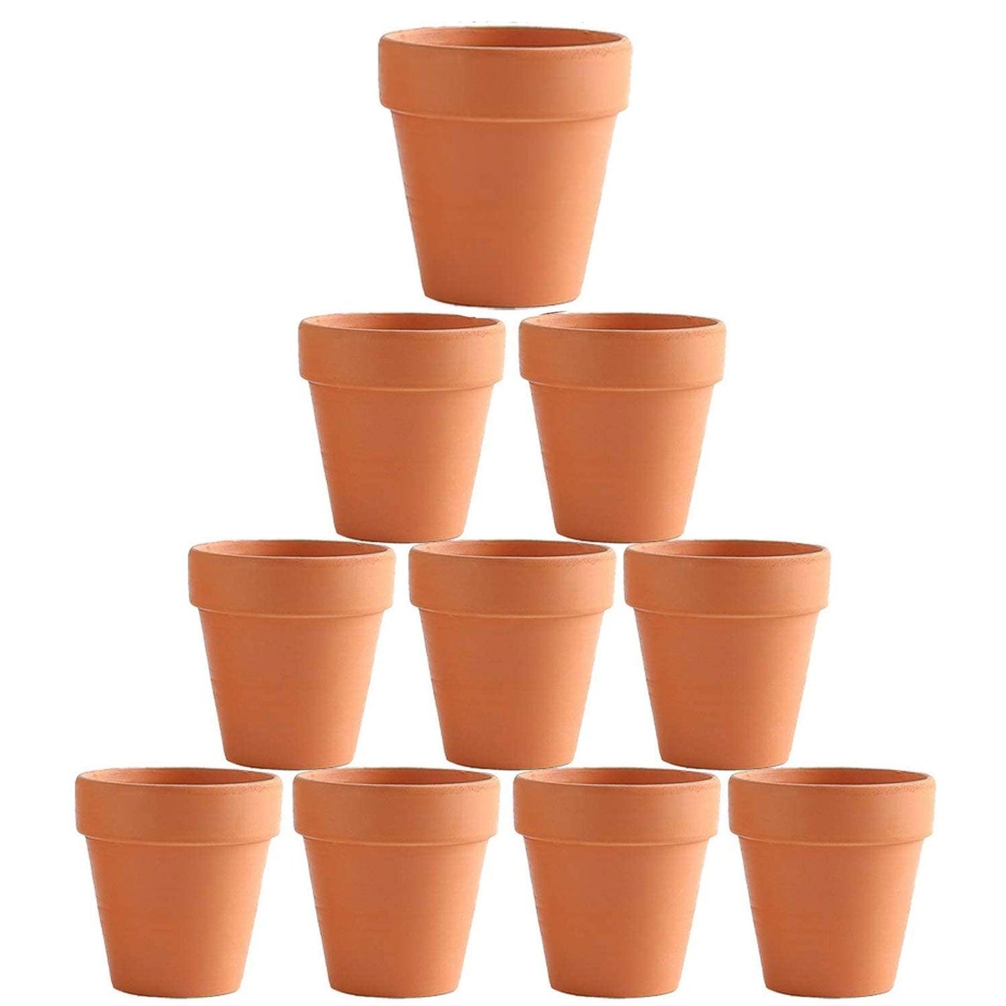 Buy 10x 5cm Flower Pot Pots Clay Ceramic Plant Drain Hole Succulent Cactus Nursery Planter discounted | Products On Sale Australia