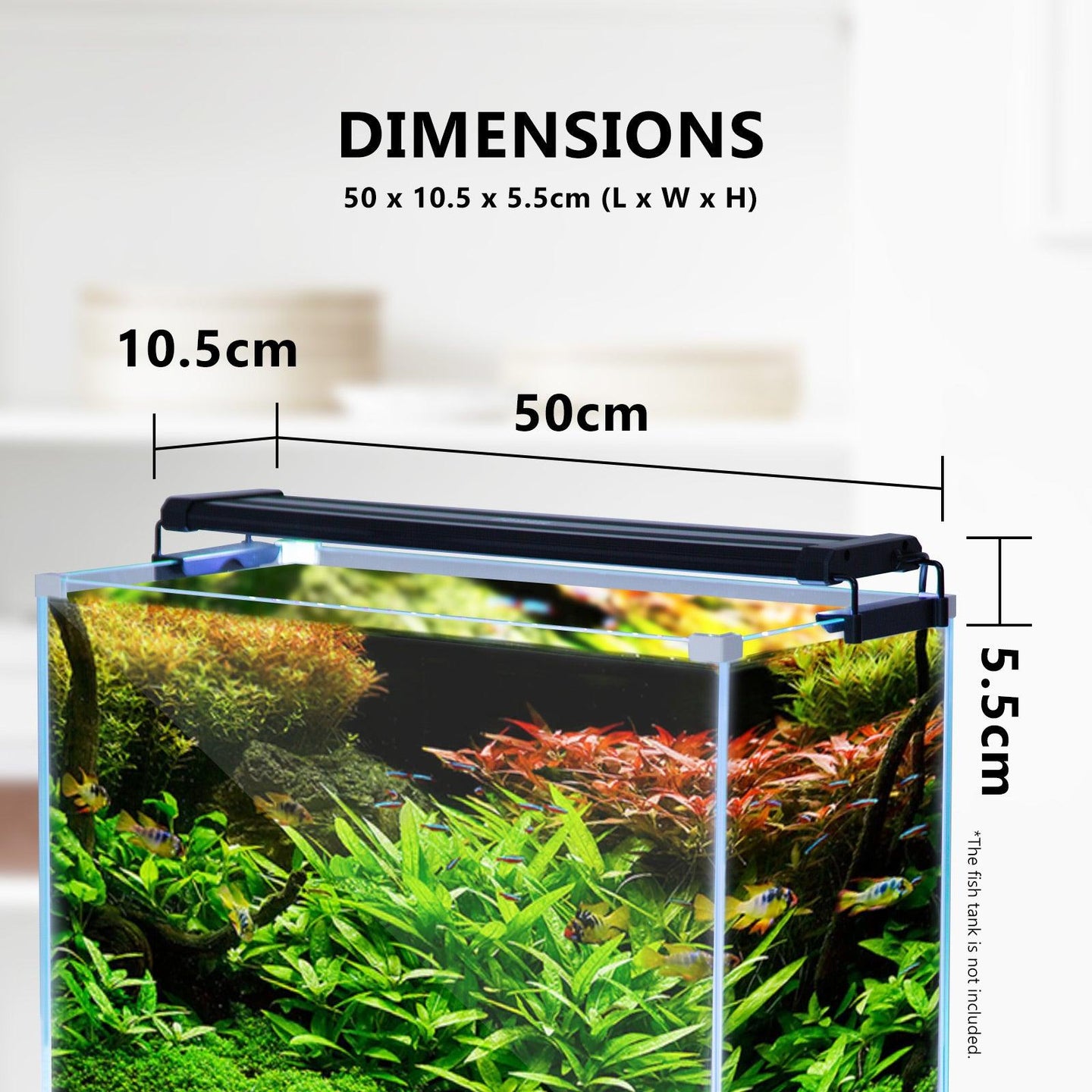 Buy 11W Aquarium Blue White LED Light for Tank 50-70cm discounted | Products On Sale Australia