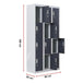 Buy 12-Door Locker for Office Gym Shed School Home Storage - Padlock-operated | Products On Sale Australia