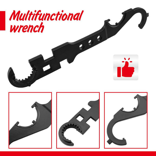 Buy 12inch Multipurpose Wrench Tool Bottle Opener Repair Tools Spanner Portable discounted | Products On Sale Australia