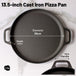 Buy 13.5" 35cm Pre-Seasoned Cast Iron Pizza Baking Pan Cooking Griddle Stove Oven Grill Campfire discounted | Products On Sale Australia